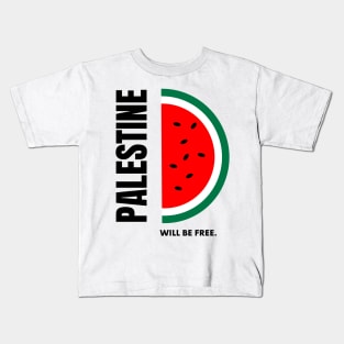 Palestine Will Be Free Kids T-Shirt